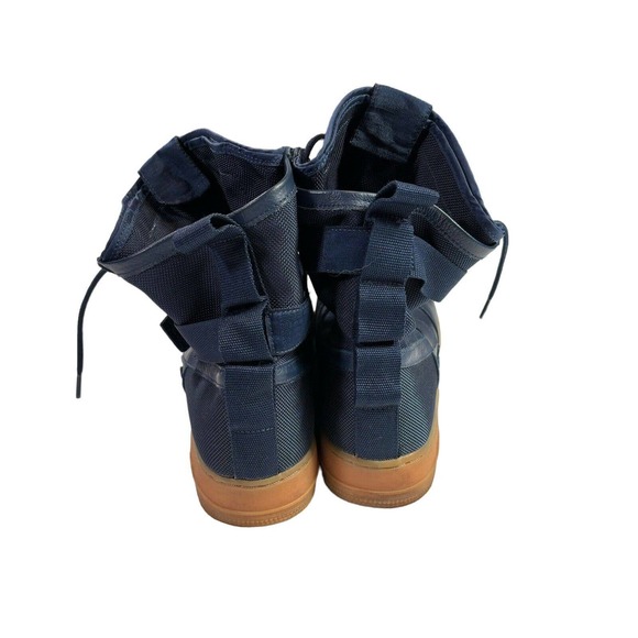 Nike Men's Air Force 1 SF High Size 10.5 Midnight Navy Gum Bottom 864024-400 - Picture 4 of 7